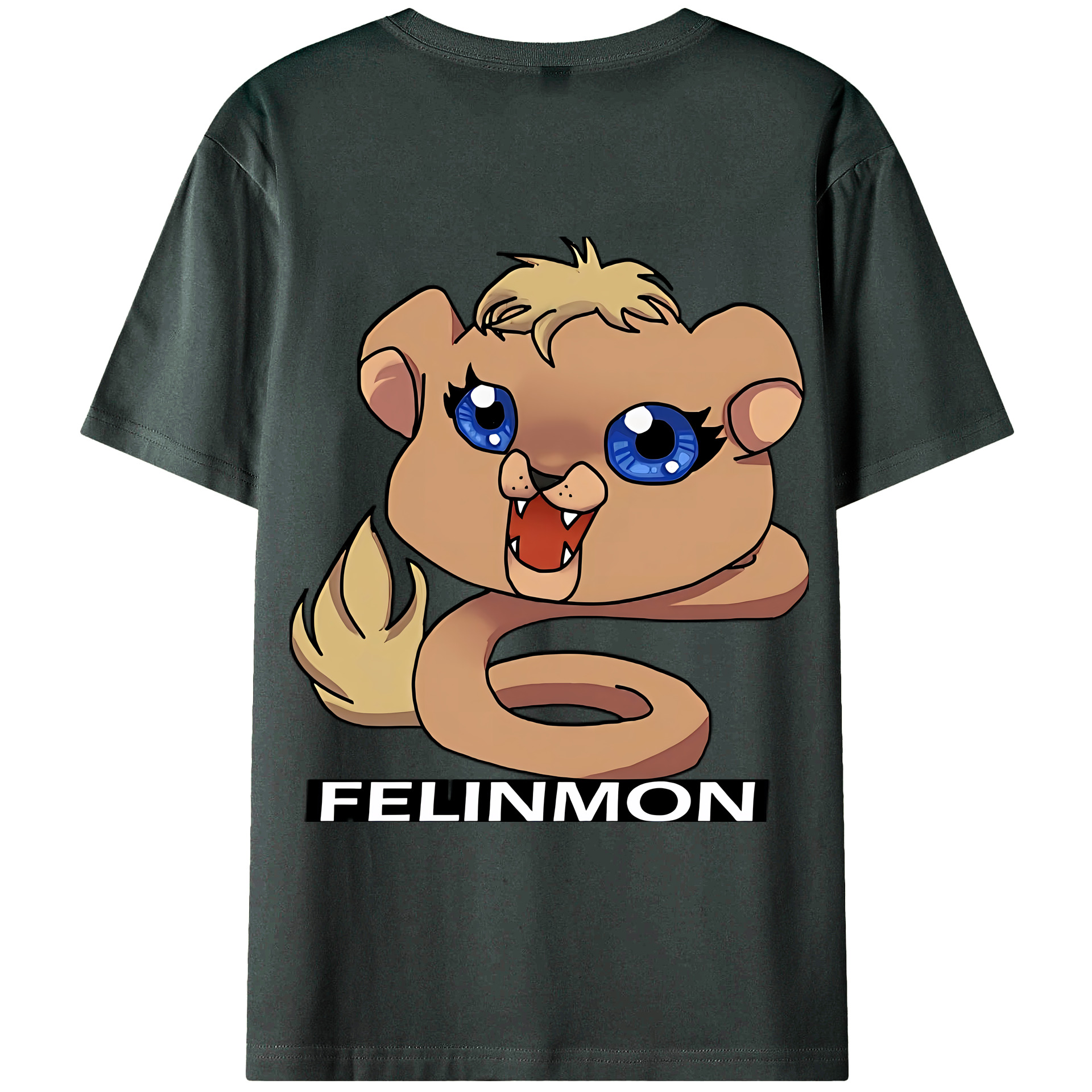 （画像用） Digimon デジタルモンスター/デジモン 綿100％ メンズ半袖Tシャツ（バックプリント） 通気性